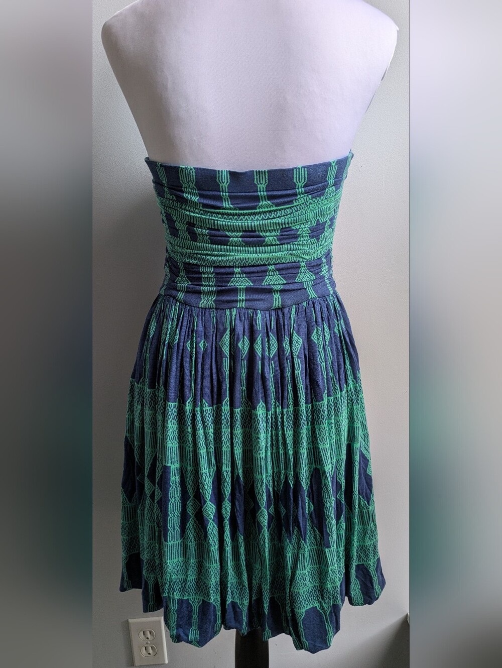 Pre-owned Plenty by Tracy Reese Strapless Ruched Sundress Size S/M? - Picture 3 of 10